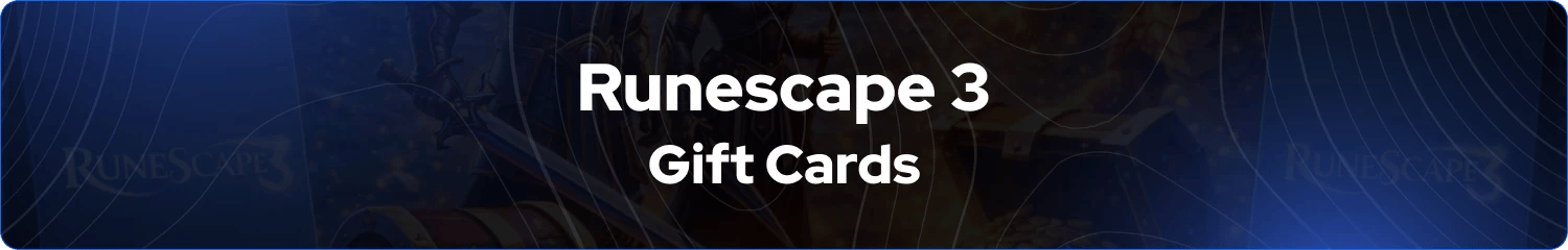 Runescape Gift Cards banner