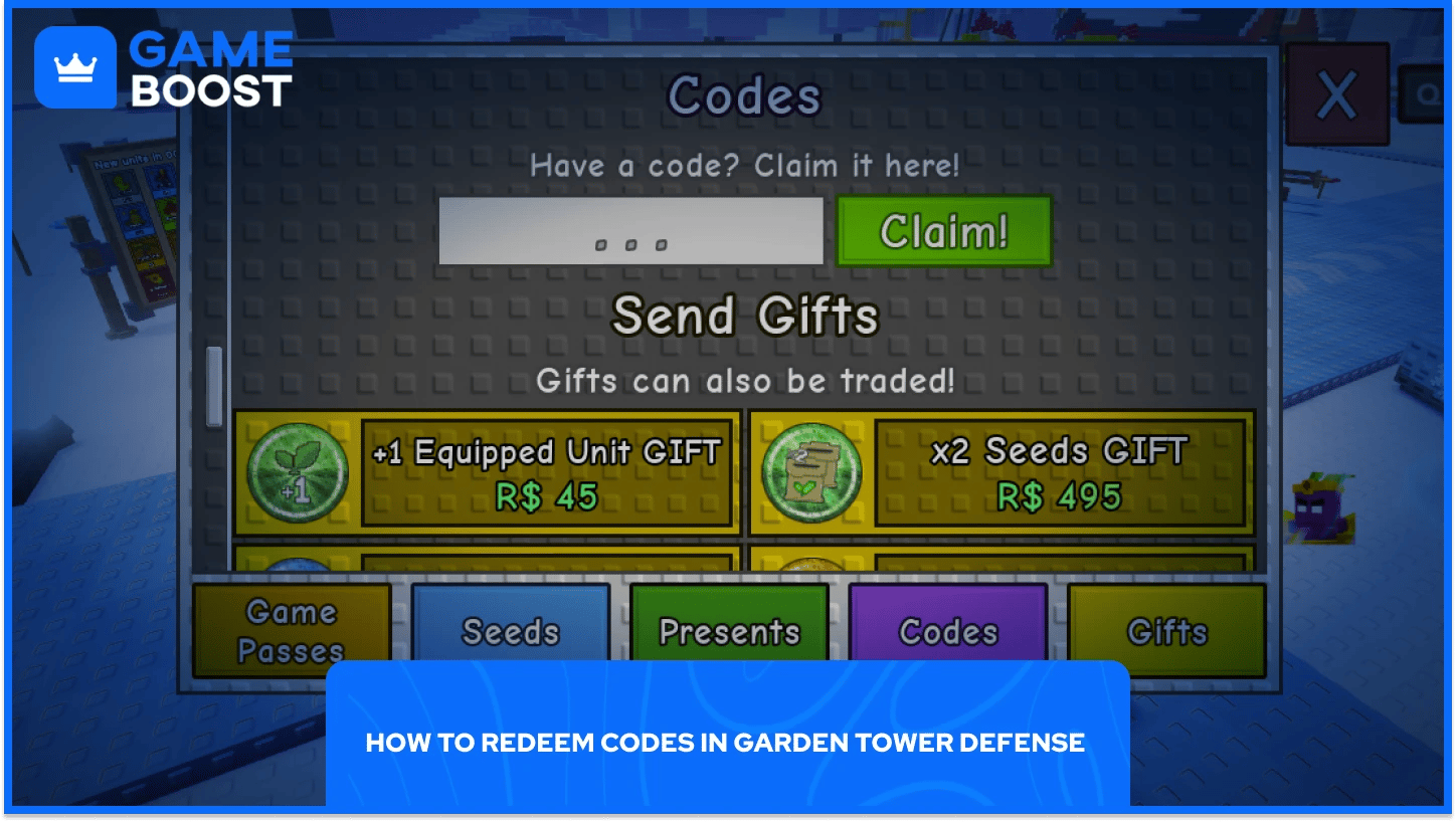 garden defense tower redeem codes