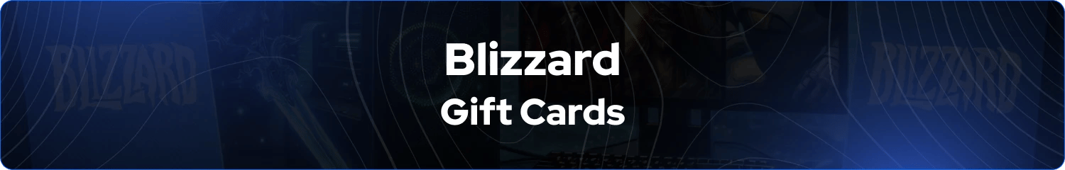 Blizzard-lahjakorttien banneri
