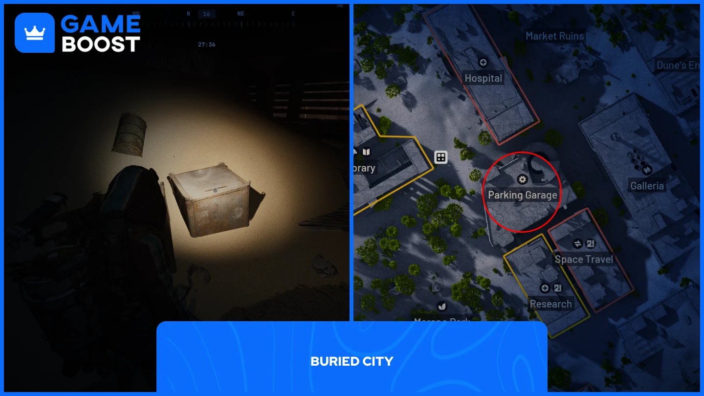 isang larawan ng mapa ng nakatagong lungsod