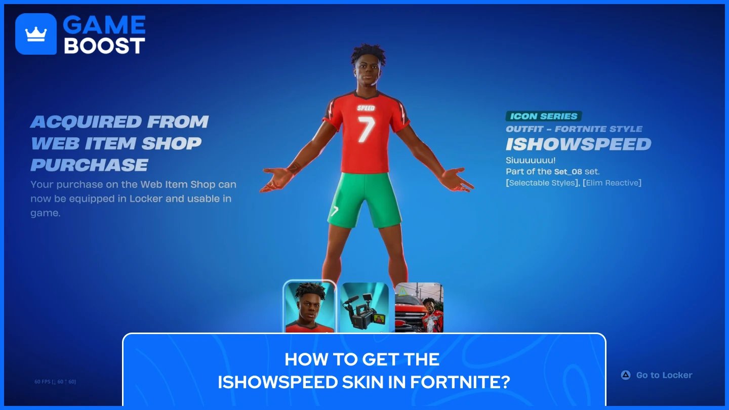 fortnite'da ishowspeed kostümünü al