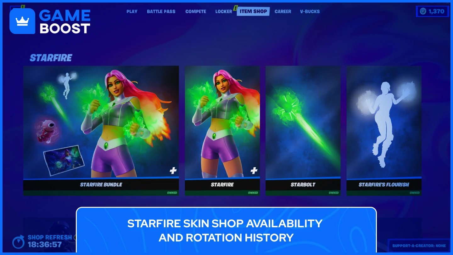 regreso de la skin de Starfire