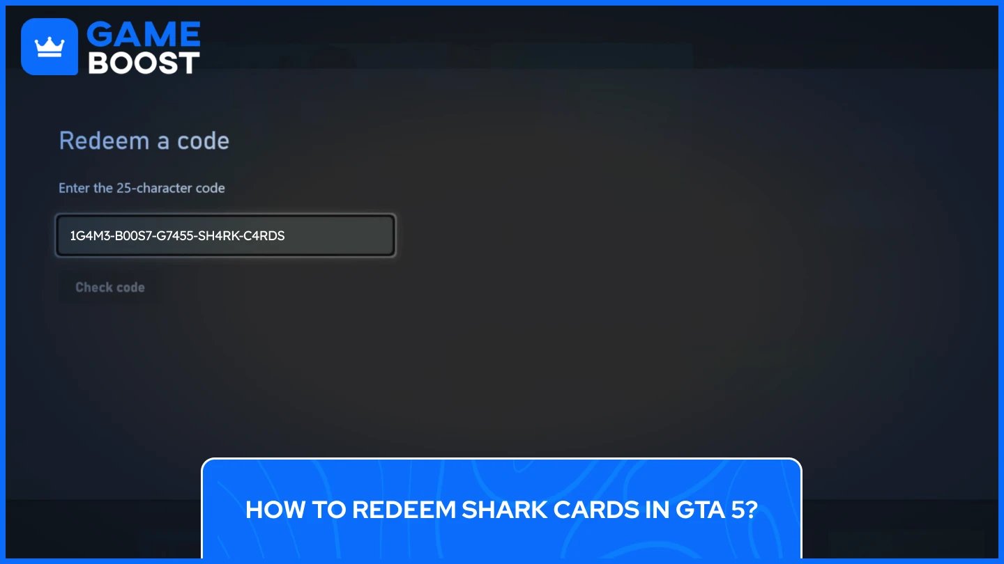 how to redeem shark cards gta 5