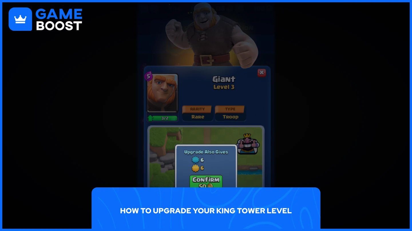 รูปภาพของผู้เล่นที่อัปเกรดการ์ดใน Clash Royale