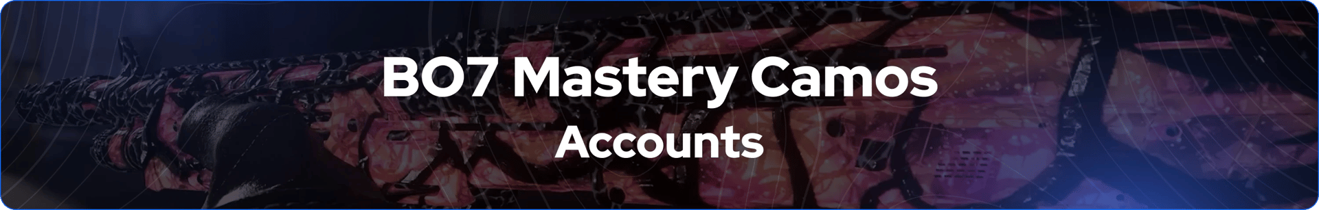 Cuenta BO7 Mastery Camos banner