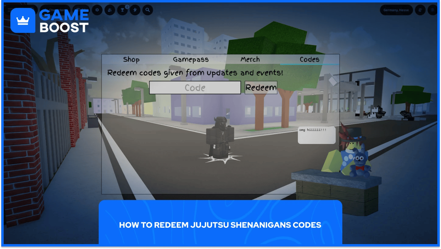 jujutsu shenanigans codes menu