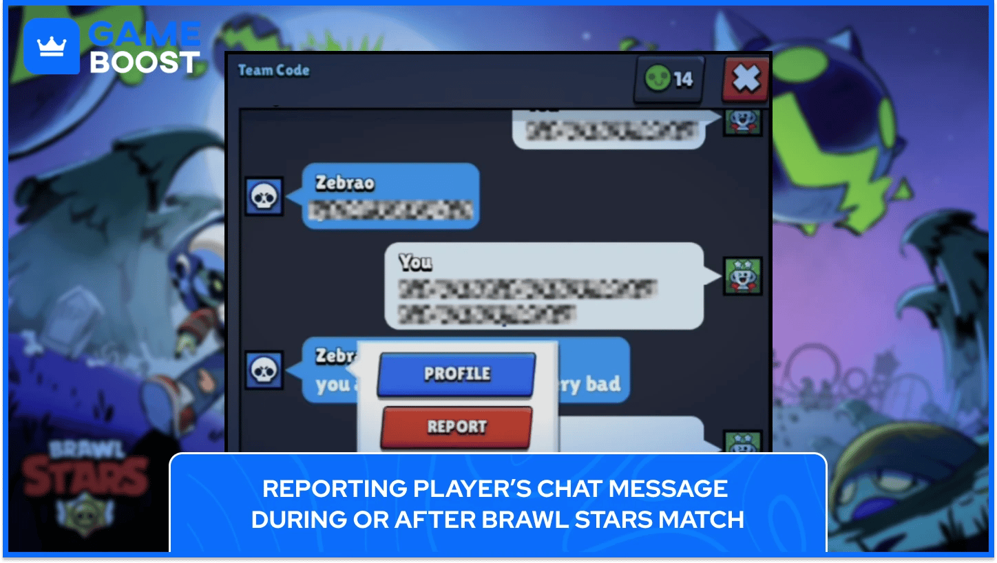 การรายงานแชทใน Brawl Stars