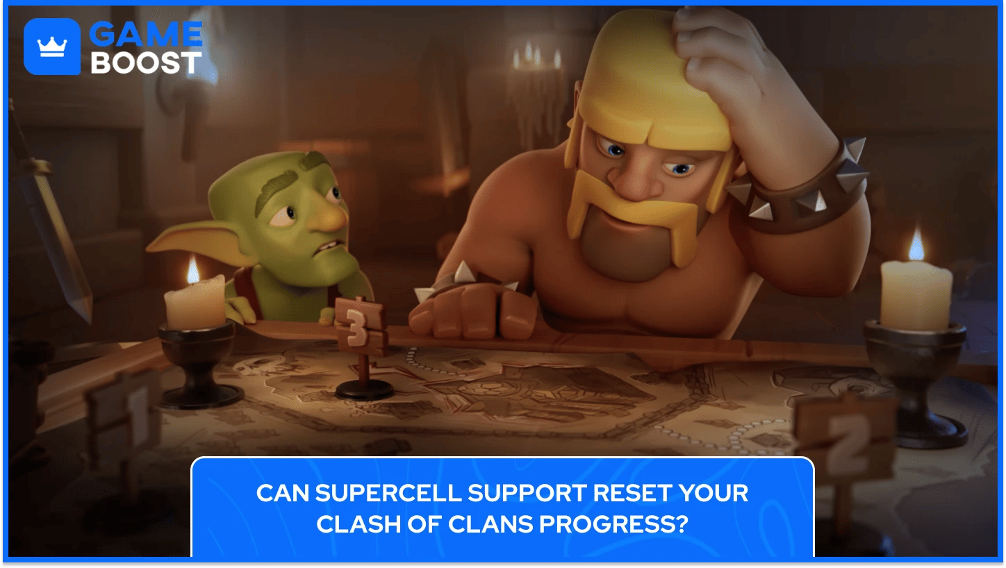 รีเซ็ตความก้าวหน้าใน Clash of Clans