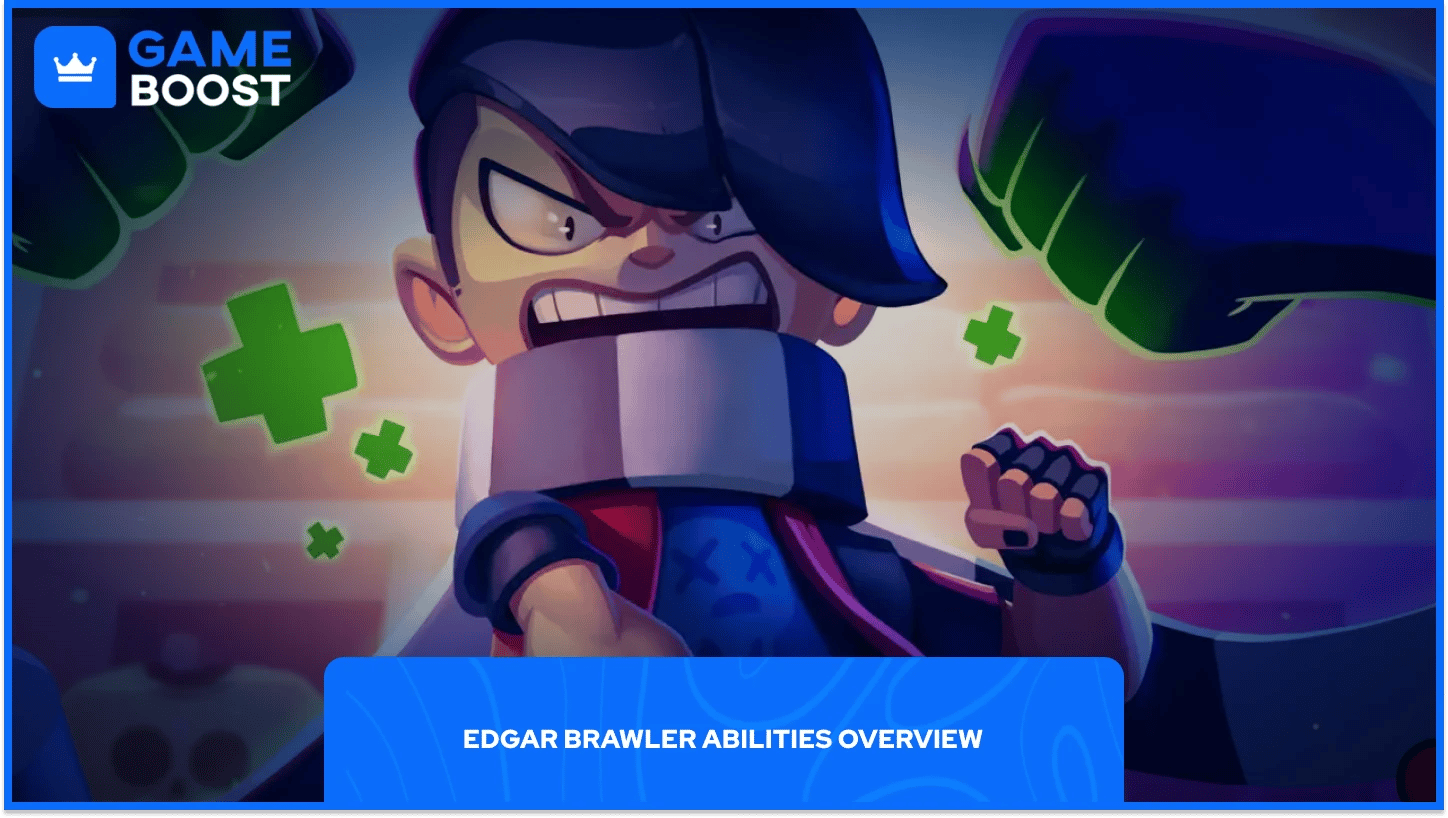 Brawl Stars Edgar golpeando al espectador.