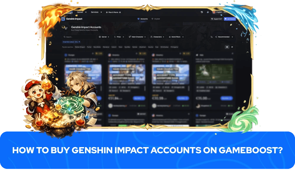 Come acquistare account Genshin Impact su GameBoost