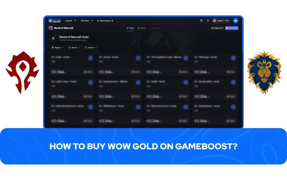 Como Comprar Ouro do WoW no GameBoost