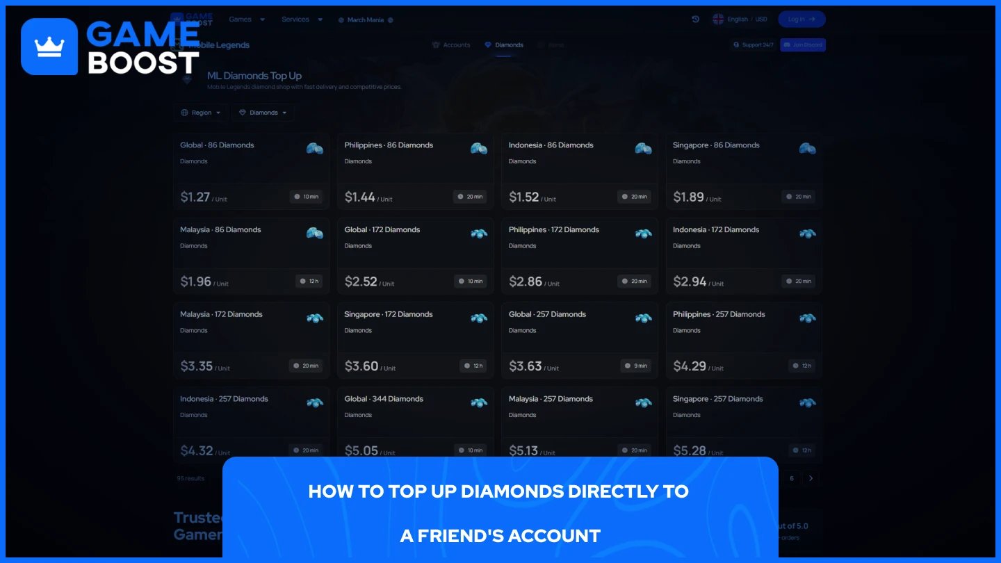 GameBoost MLBB 钻石页面的图片