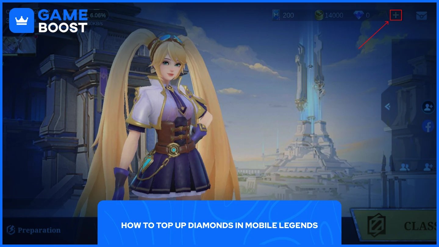 ภาพของเมนูหลักของ Mobile Legends