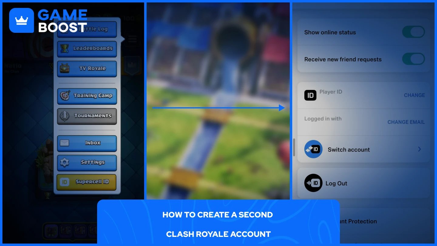 et billede af konto oprettelsesprocessen i clash royale