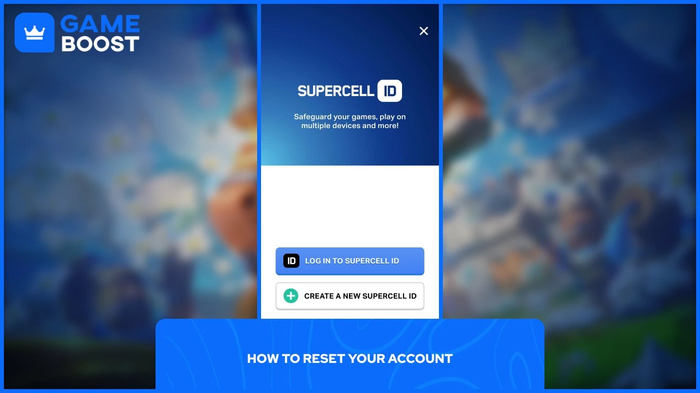 ภาพของกระบวนการสร้างบัญชีใหม่ใน Clash Royale