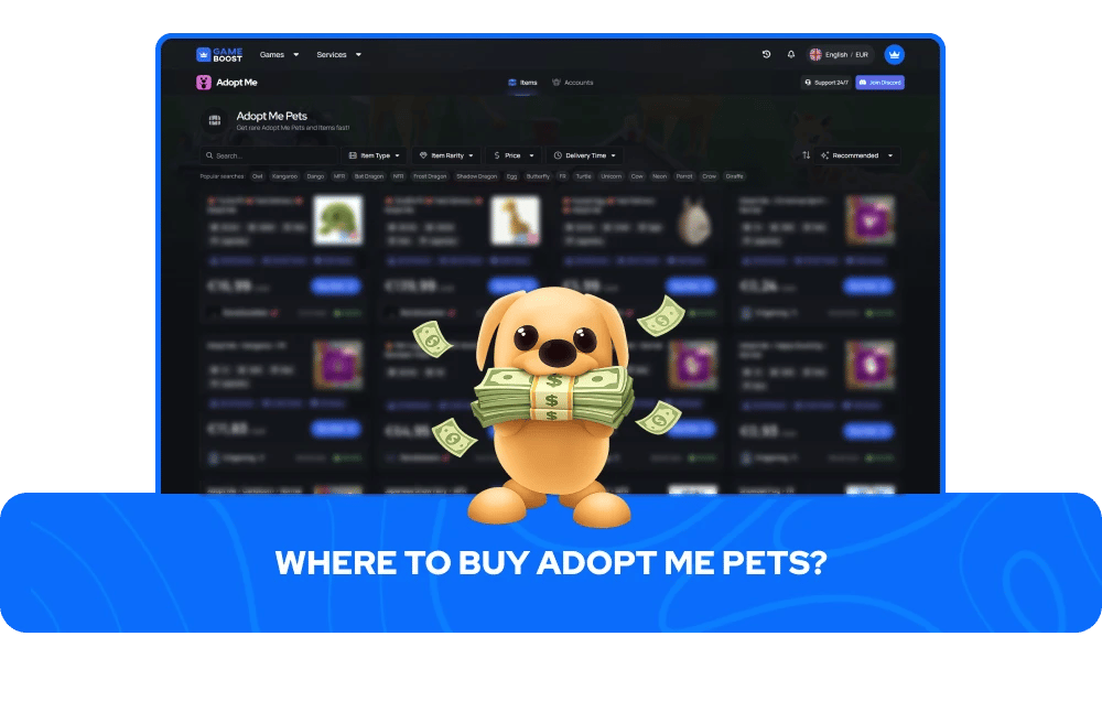 Где купить питомцев в Adopt Me