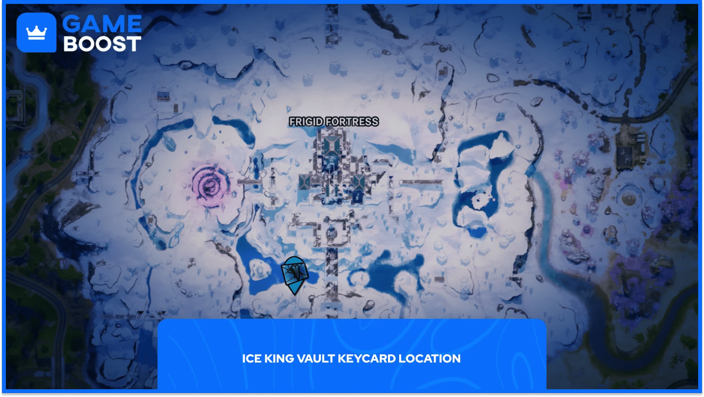 fortnite สถานที่คีย์การ์ดแผนที่ frigid frotress