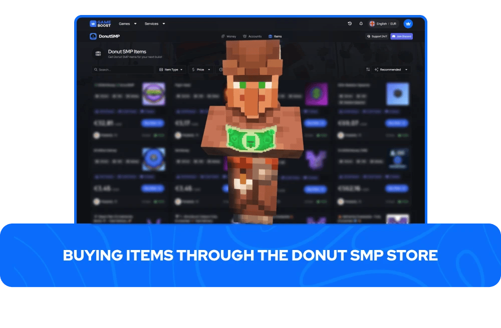 Comprando Itens Atrav&eacute;s da Loja Donut SMP