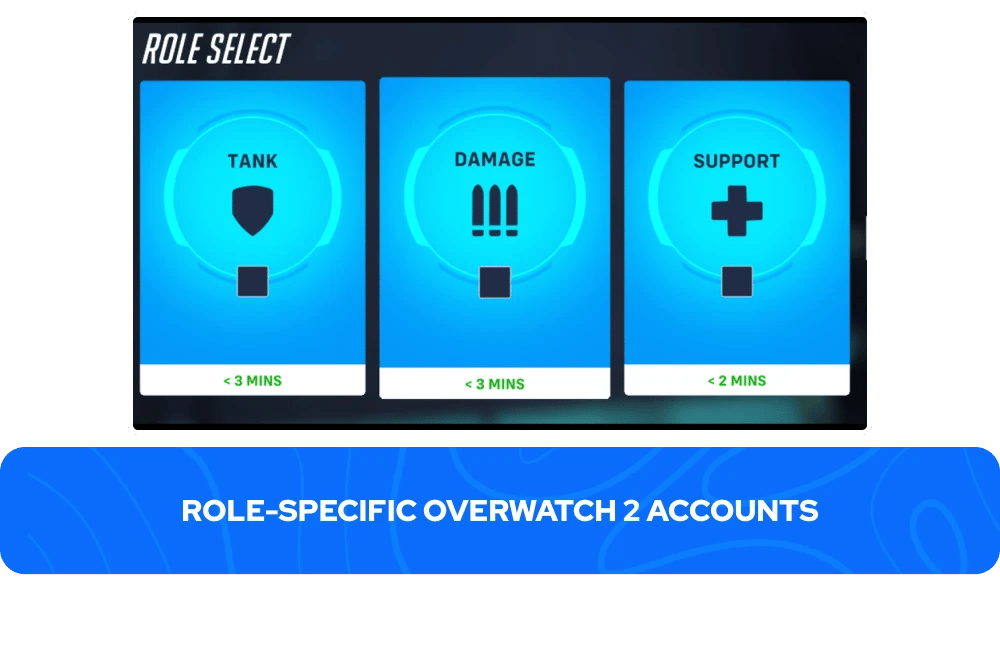 Szerep-specifikus Overwatch 2 fiókok