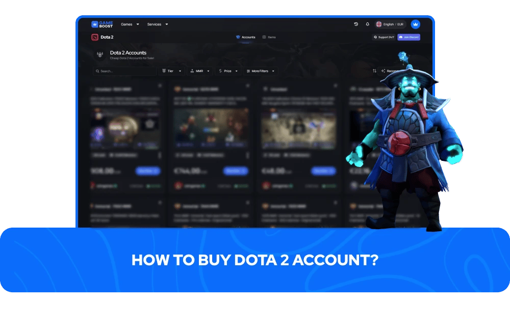 วิธีการซื้อบัญชี Dota 2