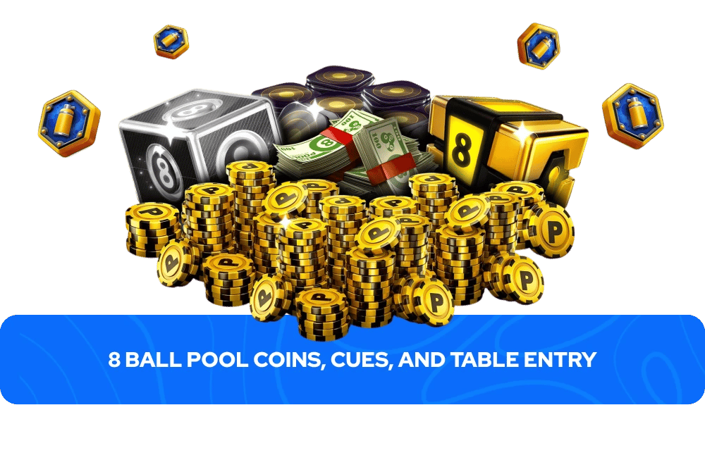 8 Ball Pool Mynter, Køer og Bordinnsats