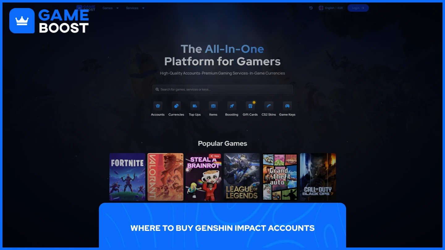 gameboost ana sayfasının resmi