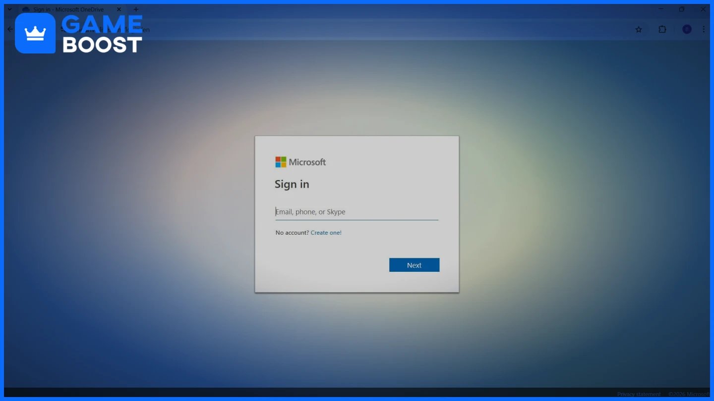 a picture of microsoft sign in page