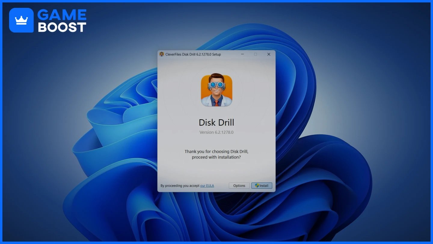 a picture of disk drill app