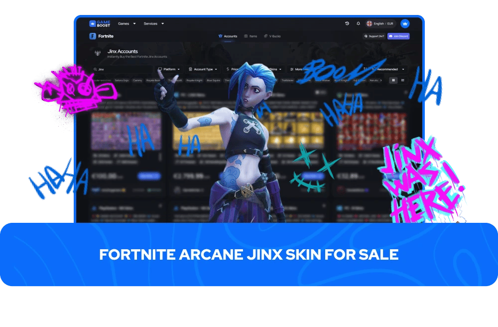 Fortnite Arcane Jinx Skin for Sale