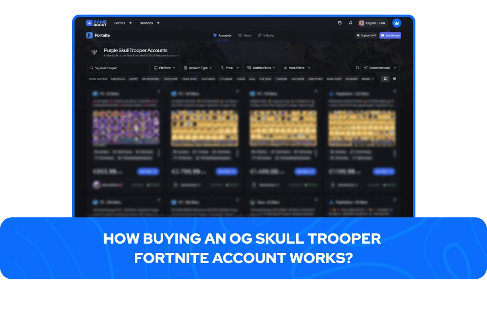 How Buying an OG Skull Trooper Fortnite Account Works