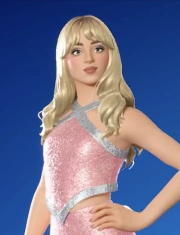 skin Sabrina Carpenter prête pour la tournée Fortnite