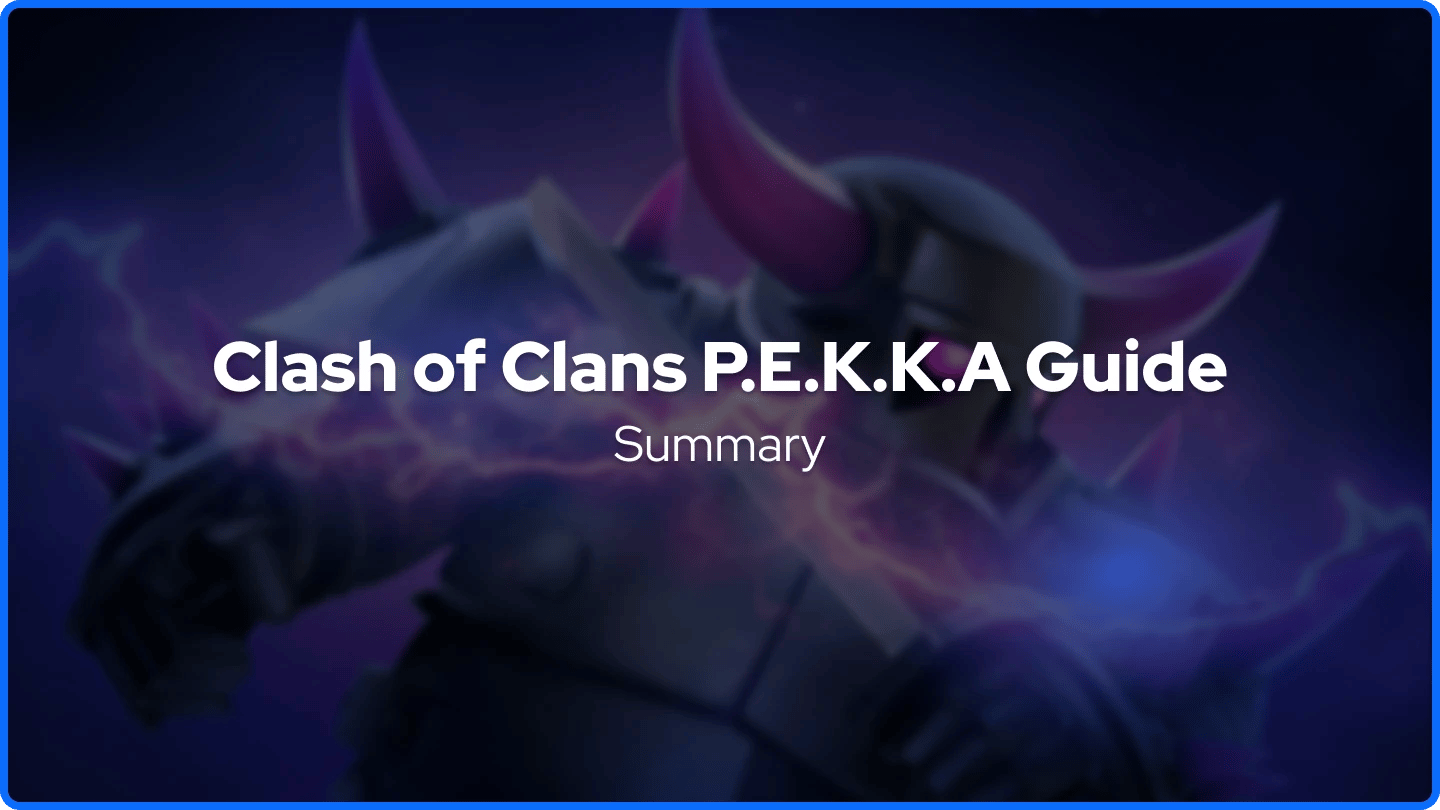 CoC P.E.K.K.A entouré d'éclairs