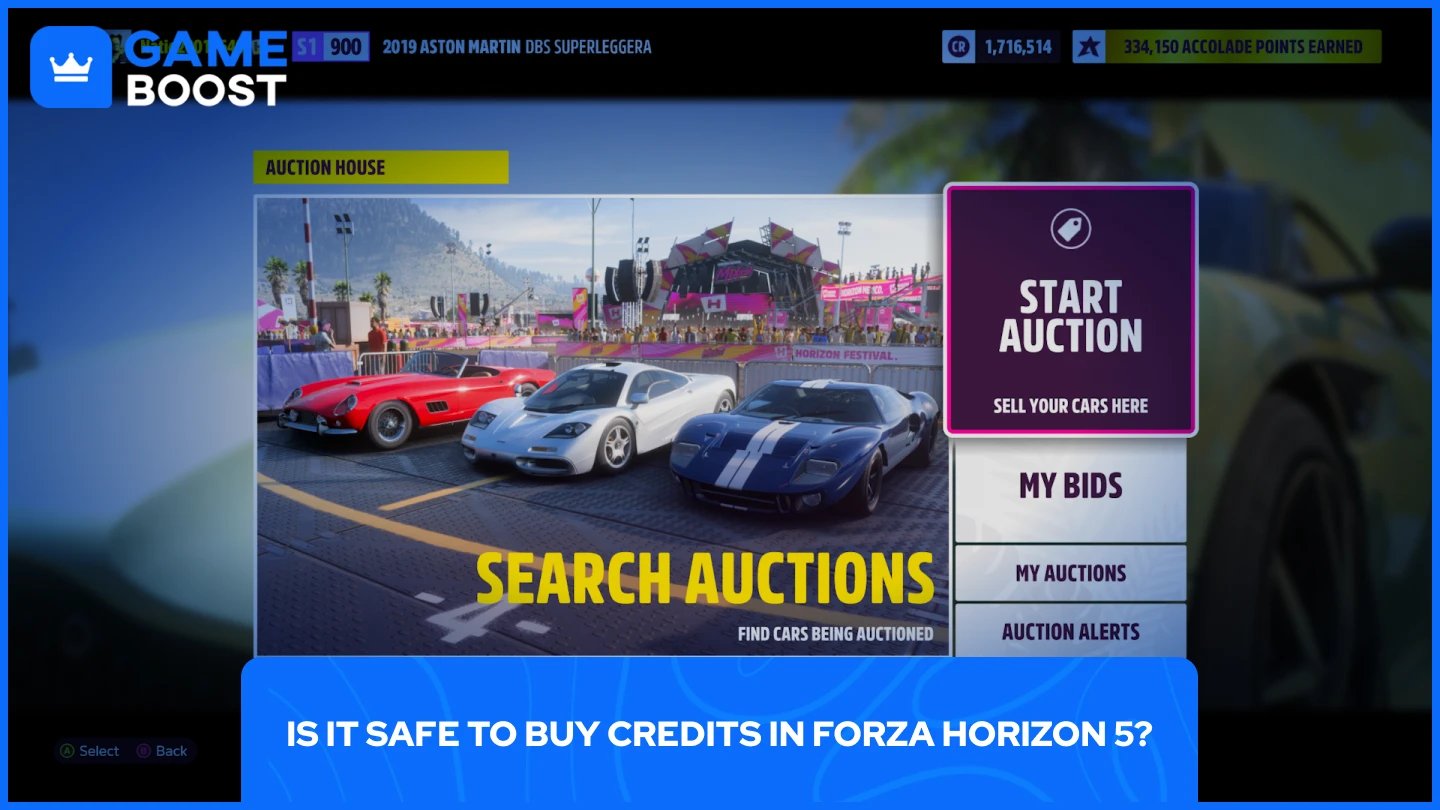 ภาพของตลาดประมูลในเกม forza horizon 5