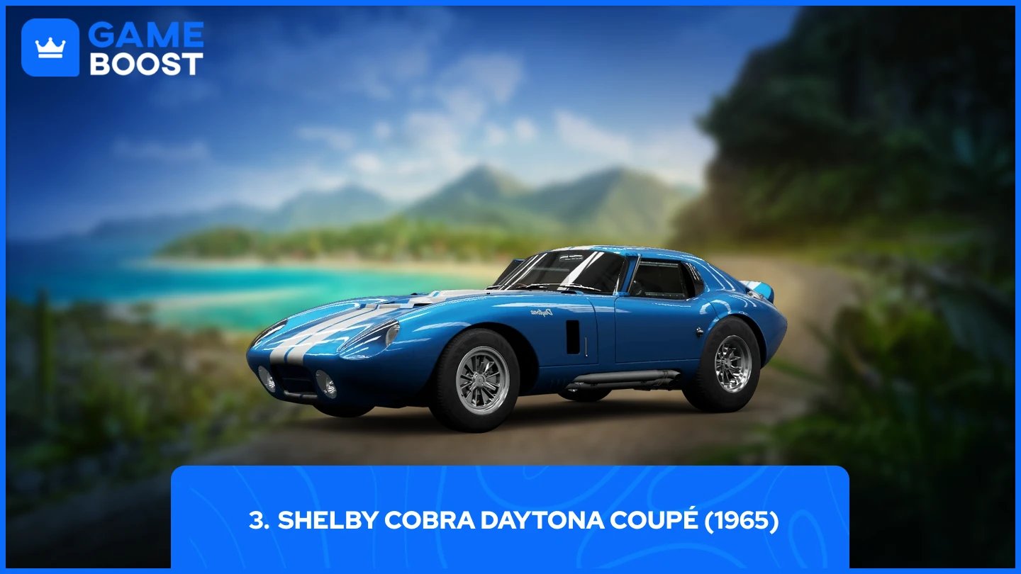 una foto della Shelby Cobra Daytona Coupé (1965) in forza horizon 5