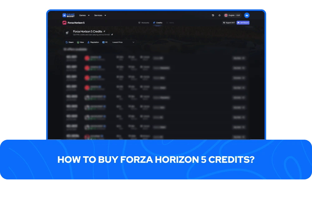 forza horizon 5 kredity na prodej