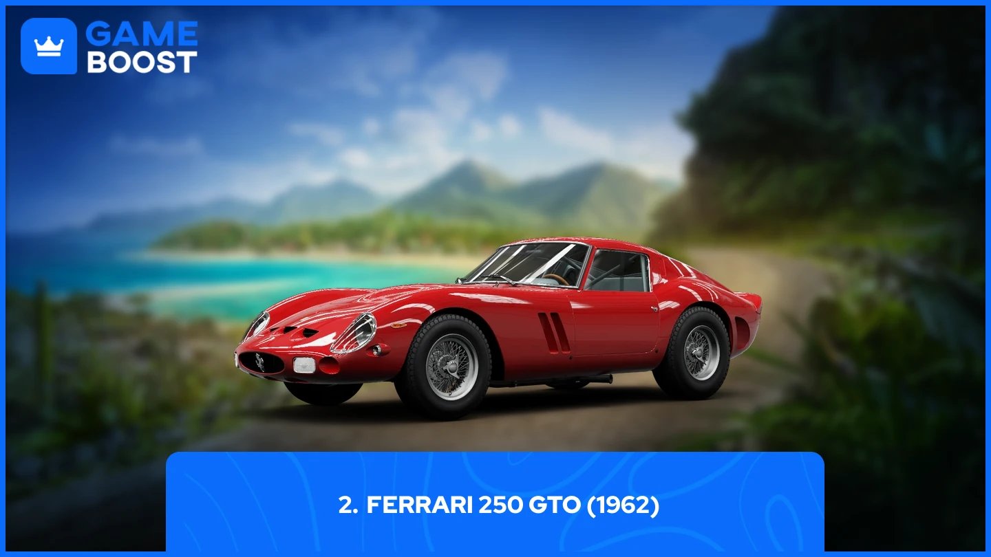 una foto della Ferrari 250 GTO (1962) in forza horizon 5