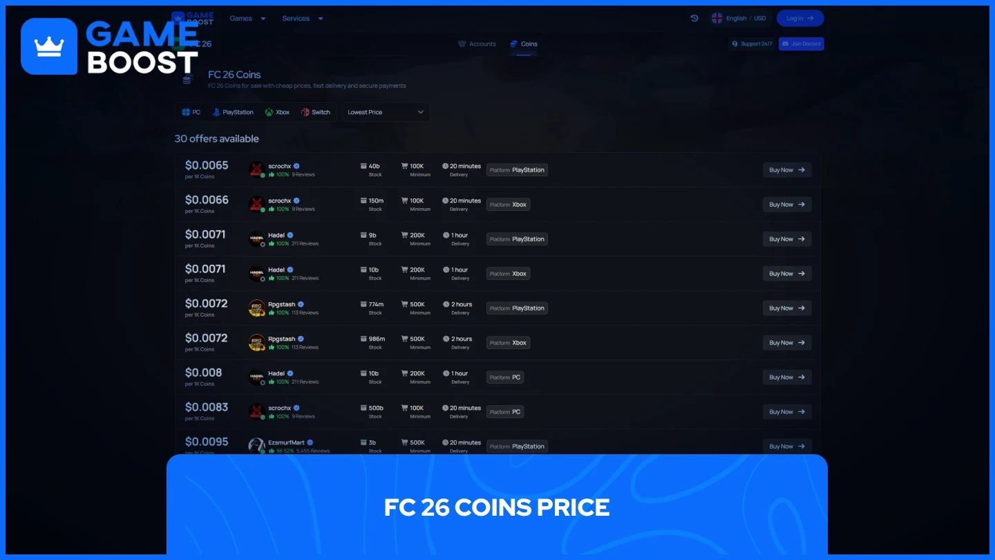 un'immagine della pagina dei crediti di gameboost fc 26