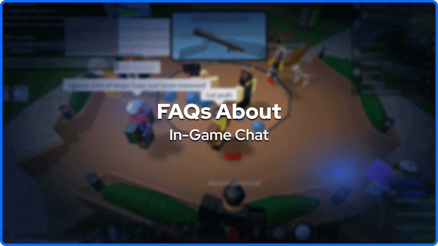 a picture of multiple players chatting in roblox