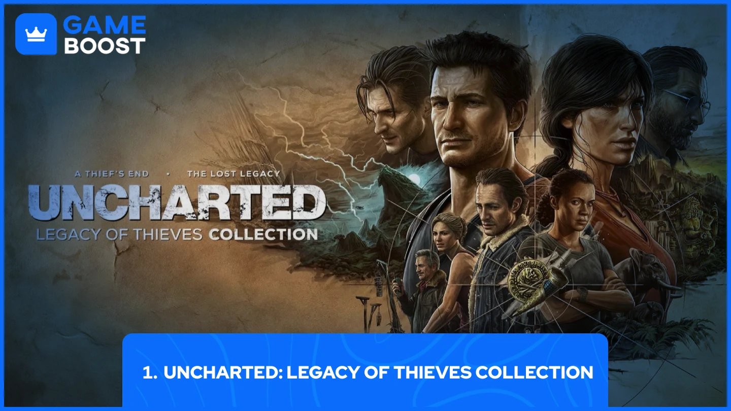 Nathan Drake and Chloe Frazer from Uncharted