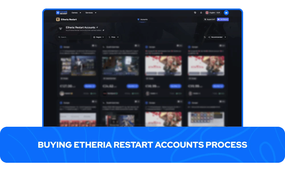 Etheria Restart Accounts for sale