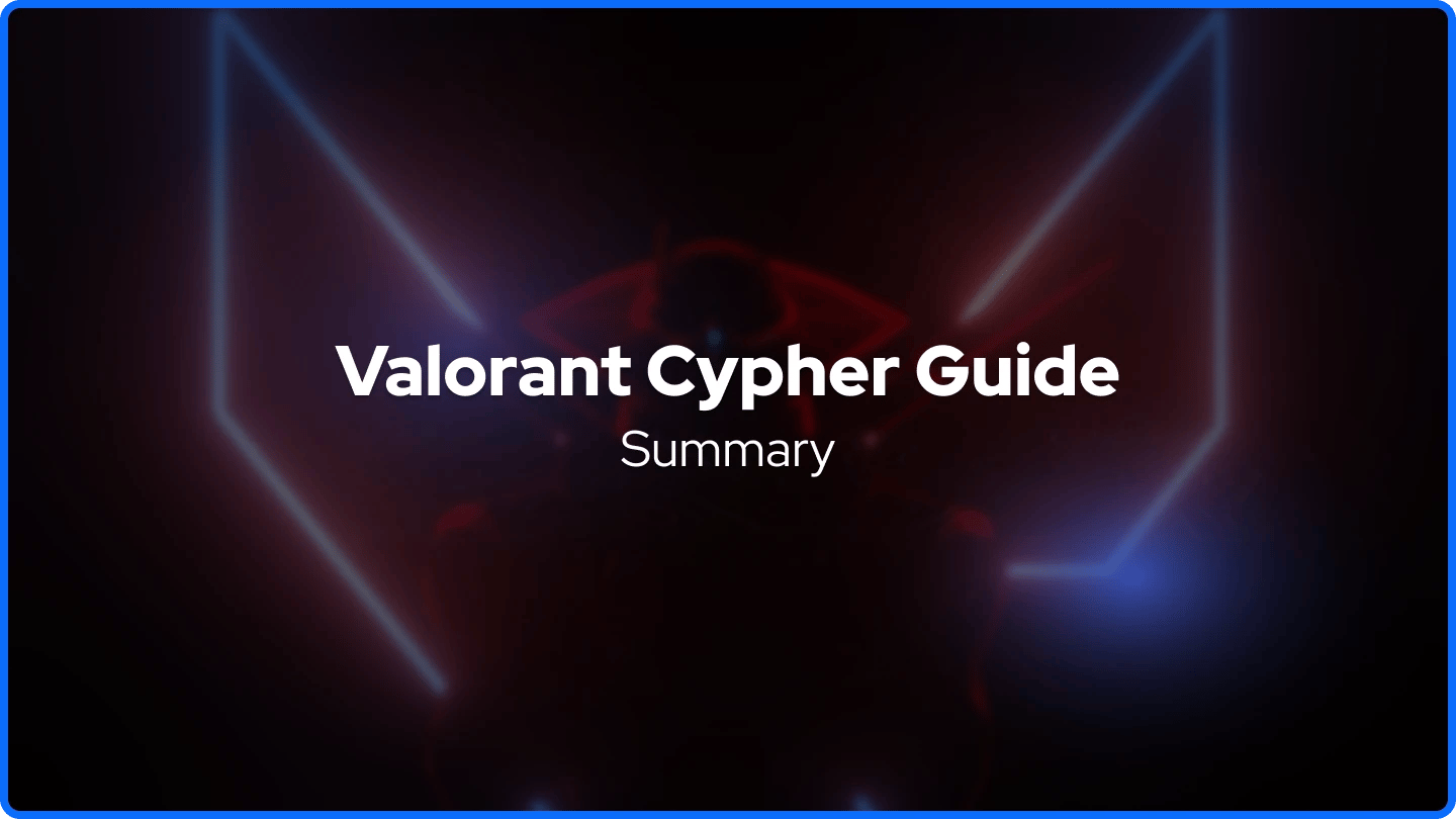 Valorant Cypher madilim na background
