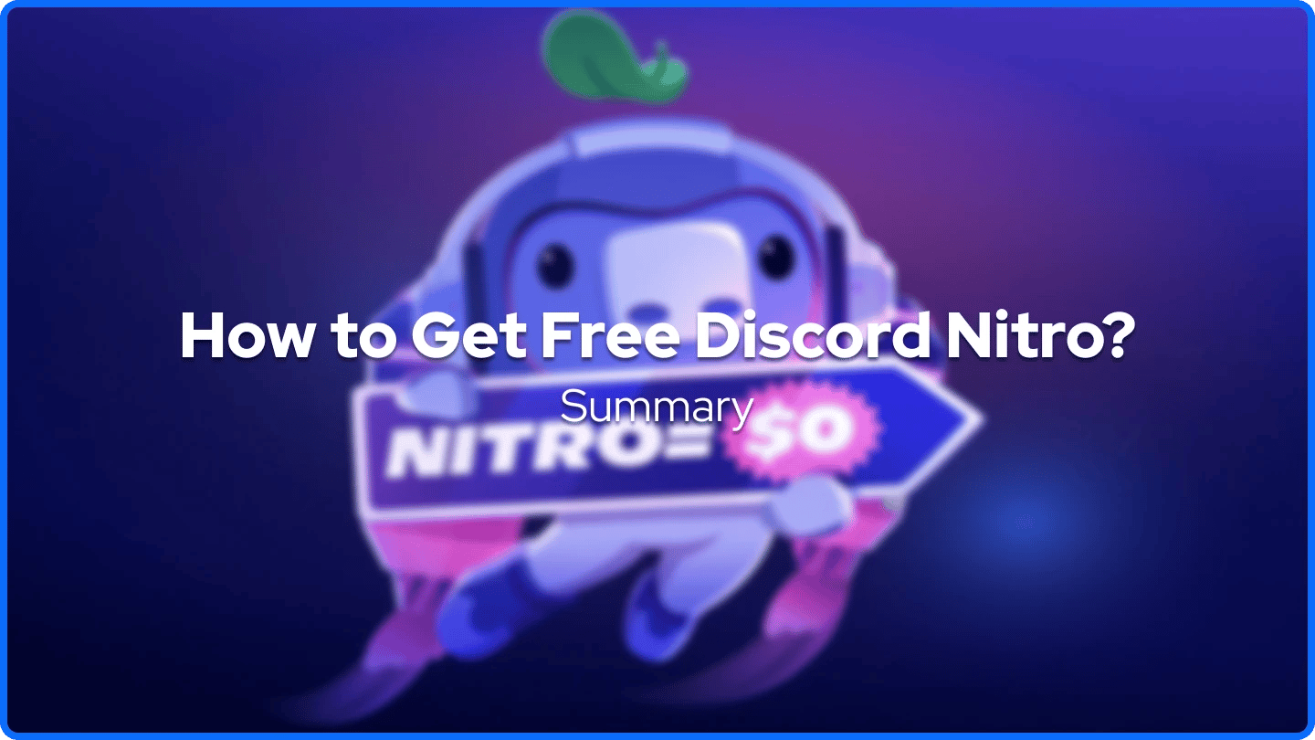 Hogyan szerezz ingyen Discord Nitro összefoglaló