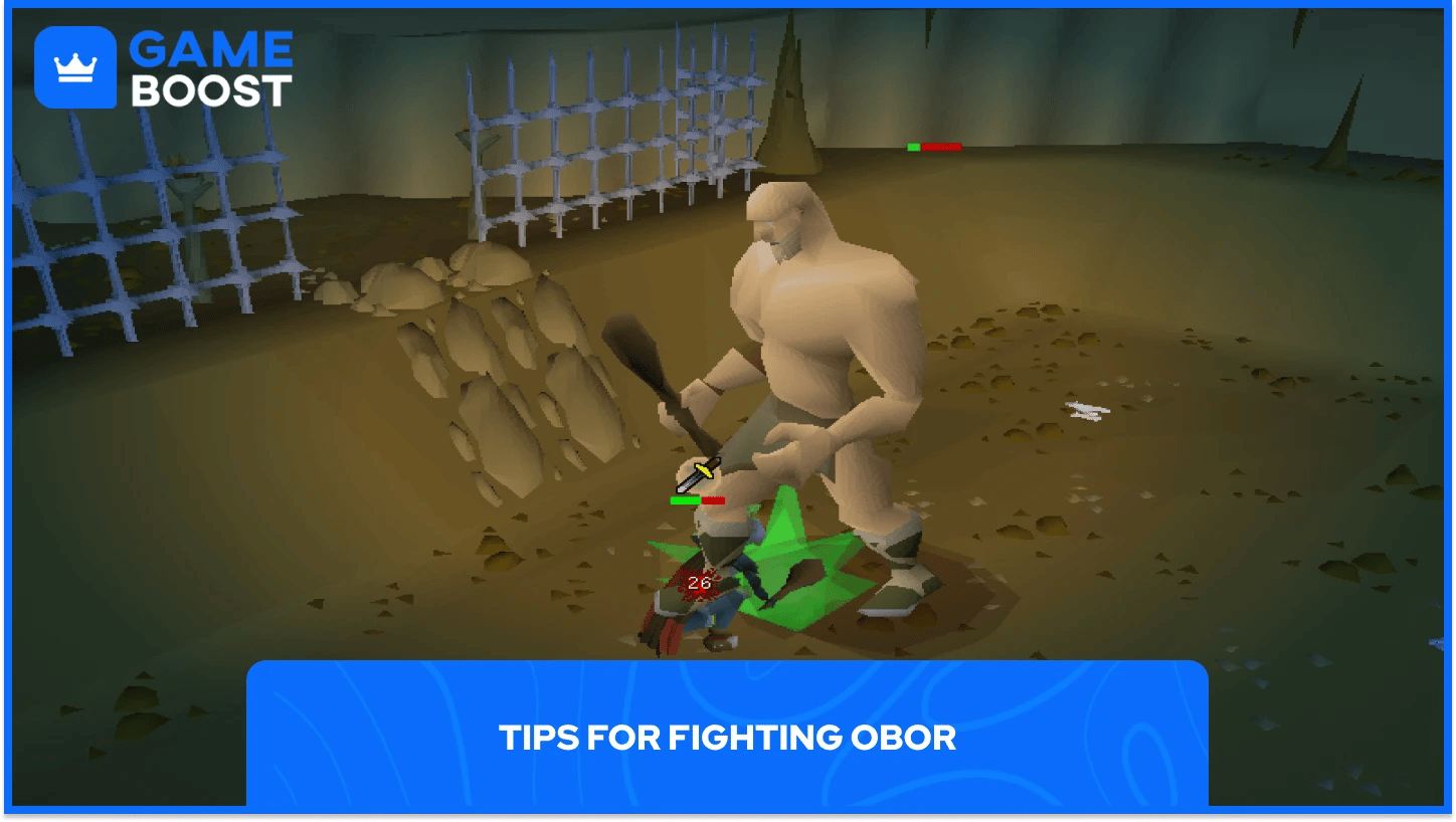 Joueur OSRS combattant Obor