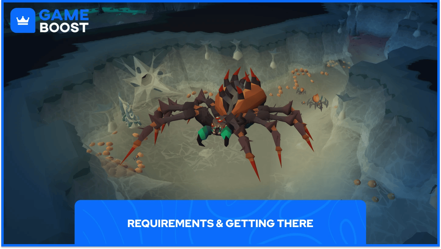 OSRS Araxxor i Morytania Spindelgrotta