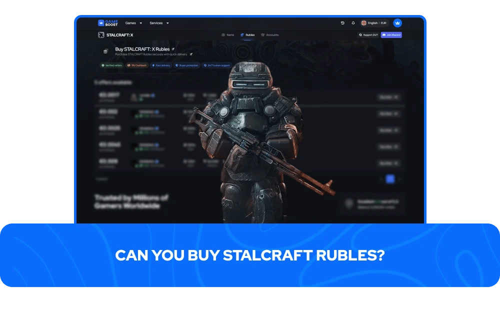 Rubel STALCRAFT untuk dijual