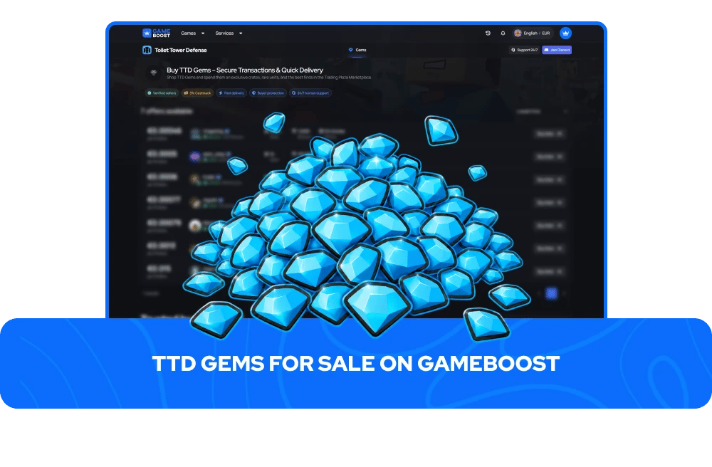 Gemas de TTD en venta