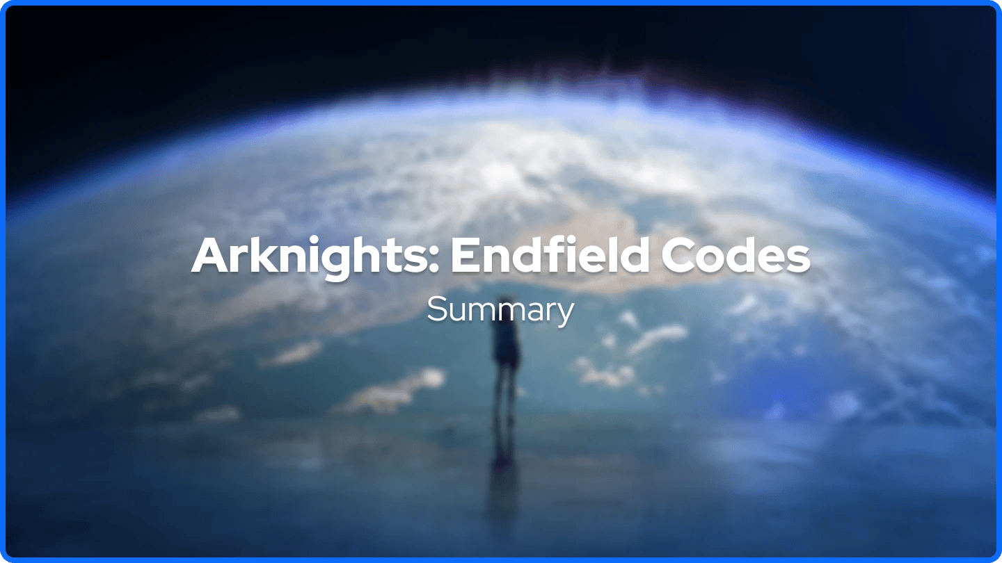 arknights endfield character with planet