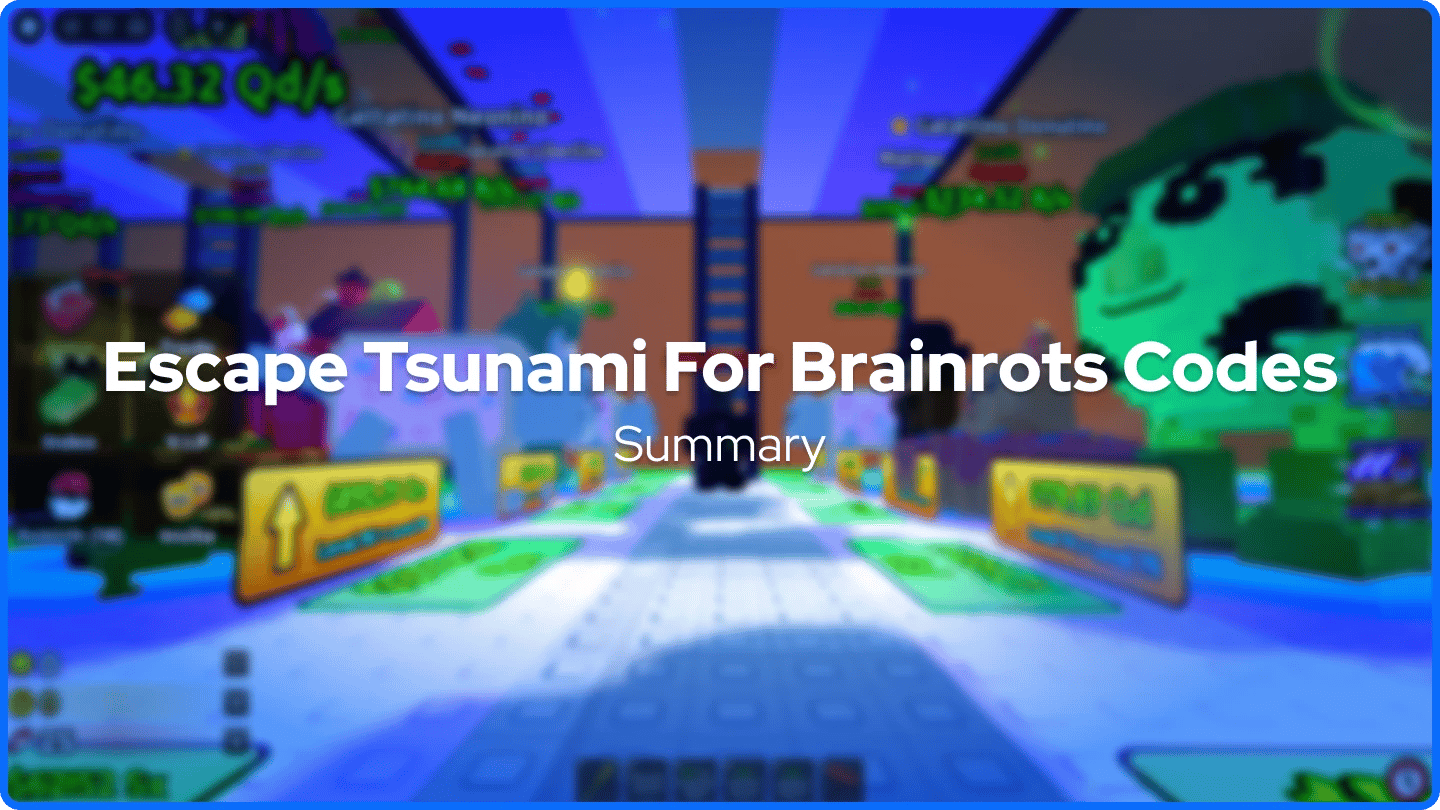 escape tsunami for brainrots base
