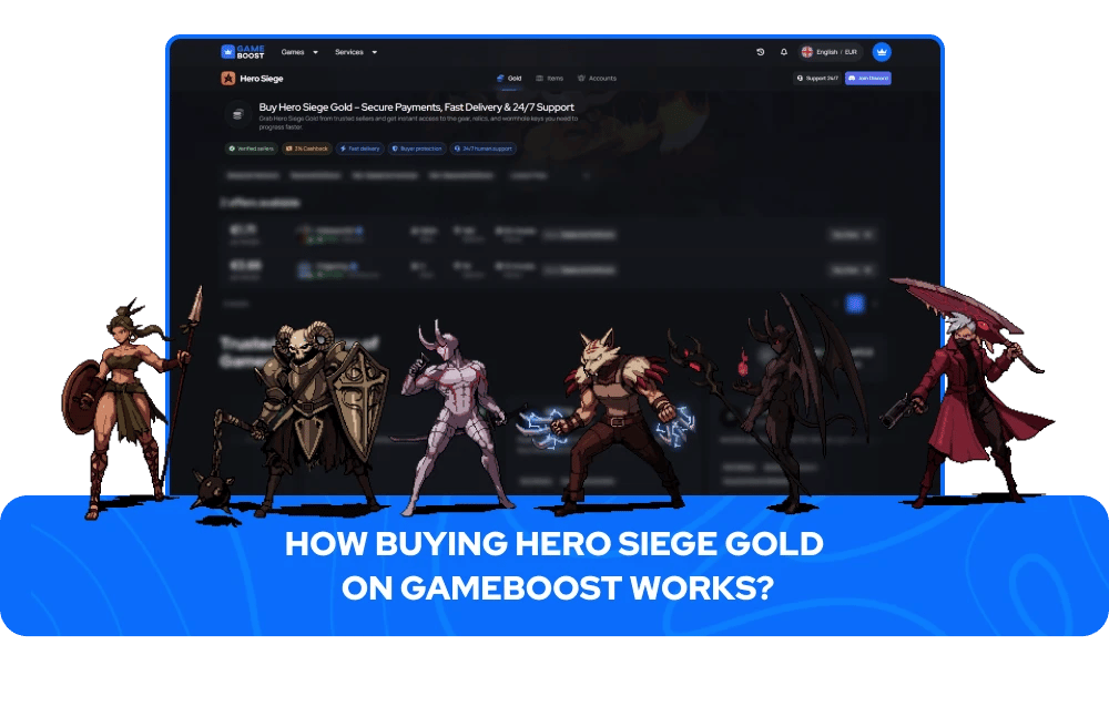 Hero Siege Altın satılık