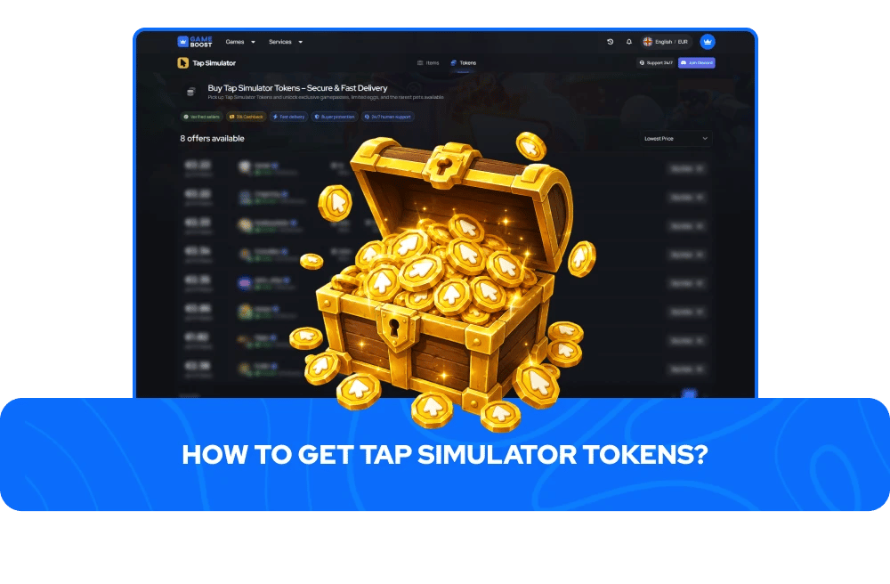 Tokens de Tap Simulator en venta